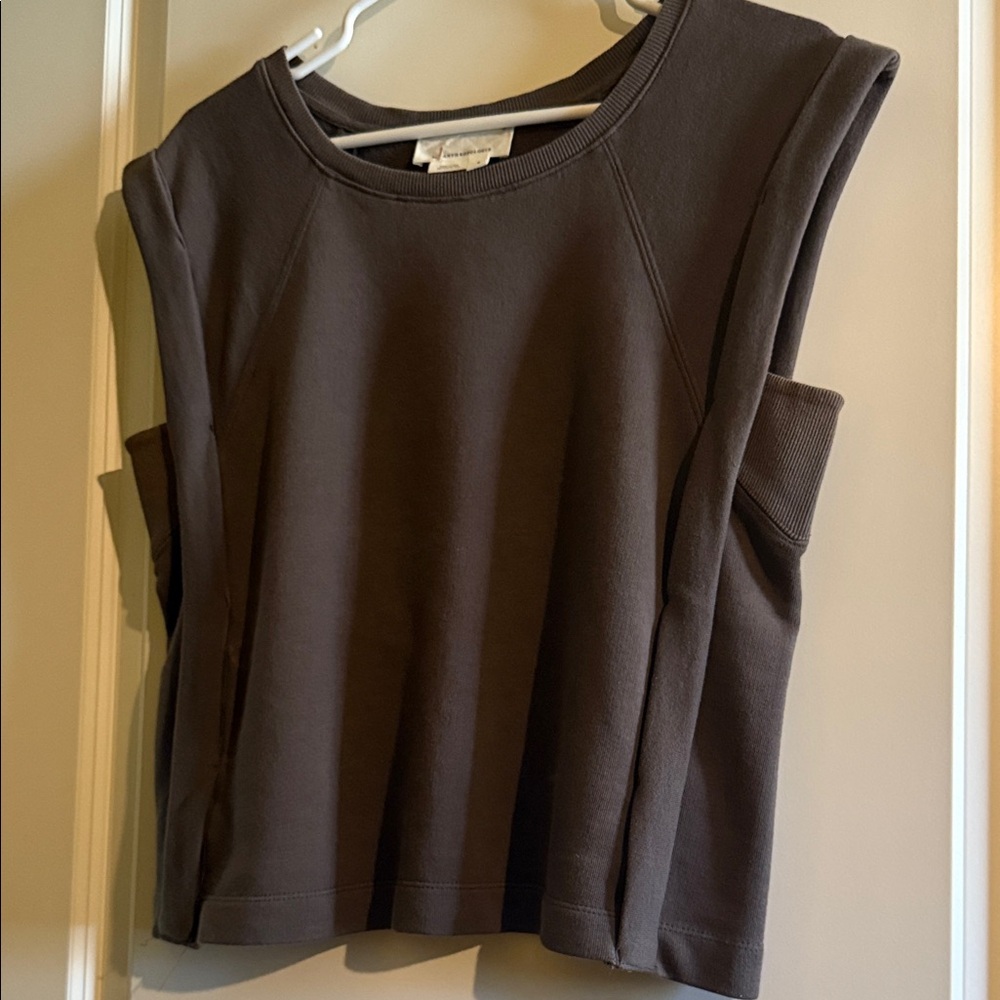 Anthropologie Dark Brown Muscle Tee